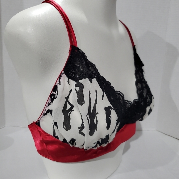PAMELA ANDERSON BRA Super Rare Size L Awesome Rare Pattern - Picture 2 of 14